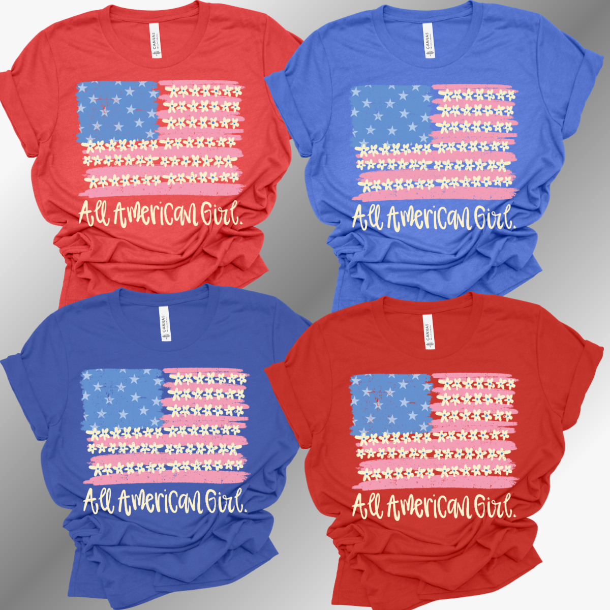All American Girl - Bella Canvas Tee (Adult)