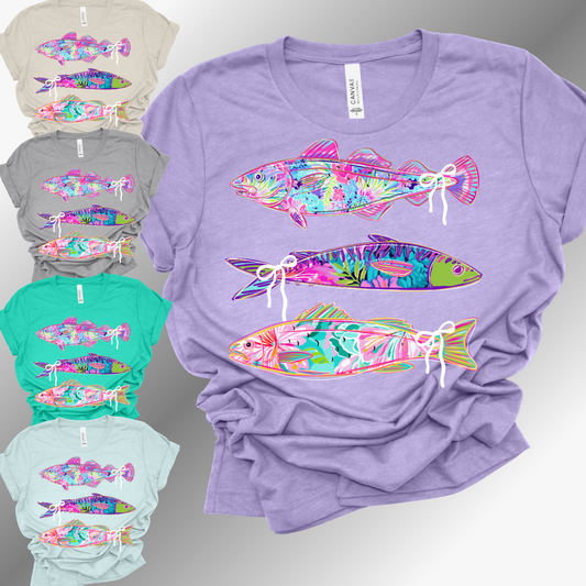 Tropical Fish Trio - Bella Canvas Tee (Adult)