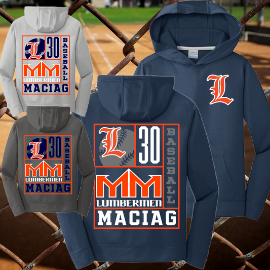 Mid Michigan Lumbermen - Box Collage Performance Hoodie (Youth & Adult)