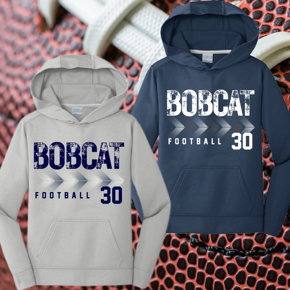 Bobcat Football - Performance Hoodie (Youth & Adult)