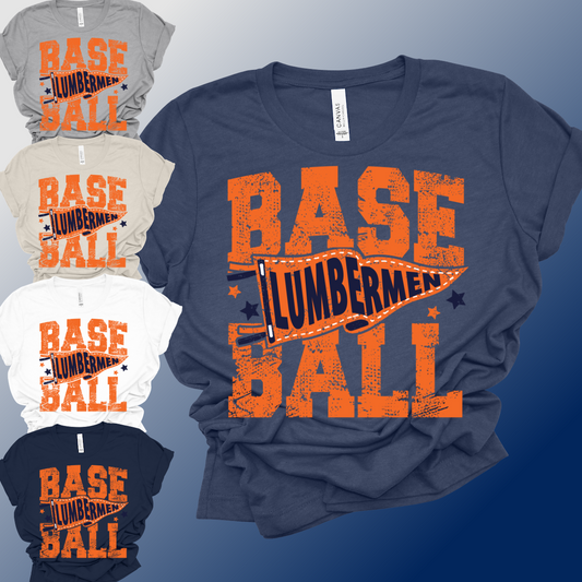 Mid Michigan Lumbermen - Pennant Flag Bella Canvas Tee (Adult)