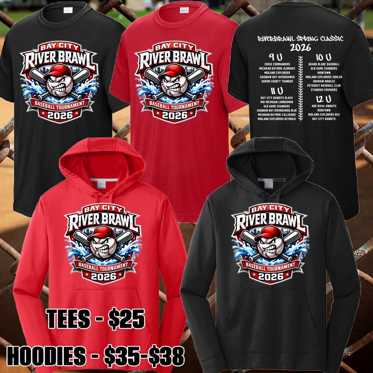 Greater Bay LL - Riverbrawl Performance Tee or Hoodie (Youth & Adult)