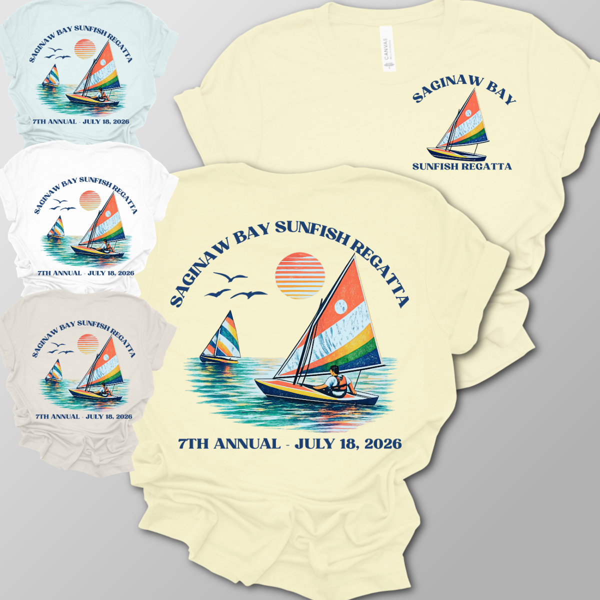 Saginaw Bay Sunfish Regatta - Tri Blend Unisex Tee (Youth & Adult)