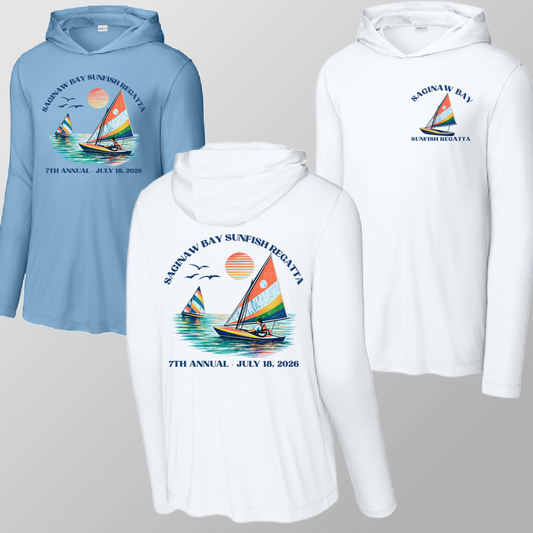Saginaw Bay Sunfish Regatta -Performance UV Hooded Long Sleeve (Youth & Adult)