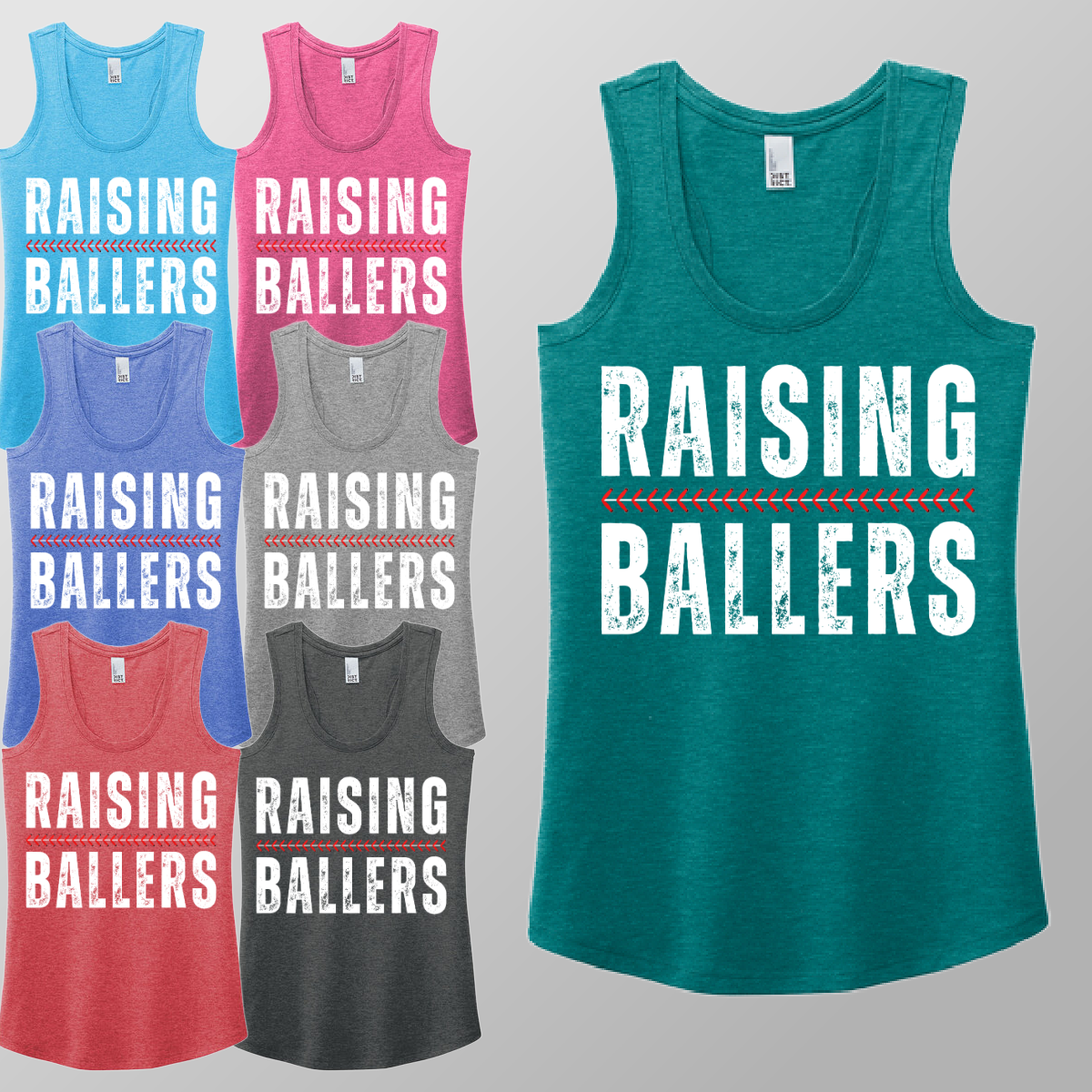 Raising Ballers - Racerback Tank (Womens)