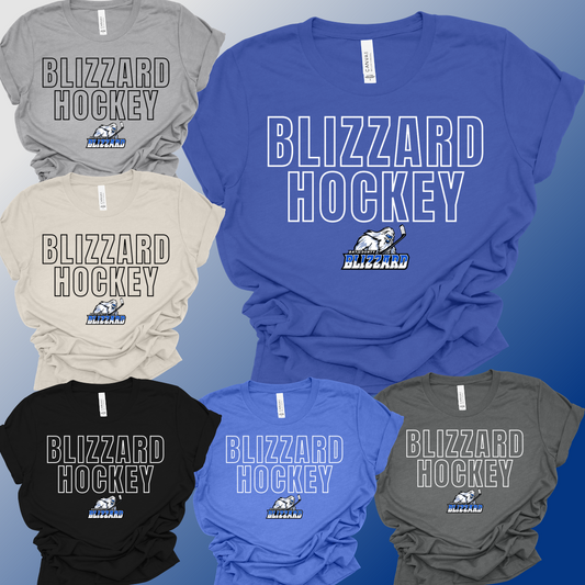 Bay County Blizzard - Outline Font Bella Canvas Tee (Adult)