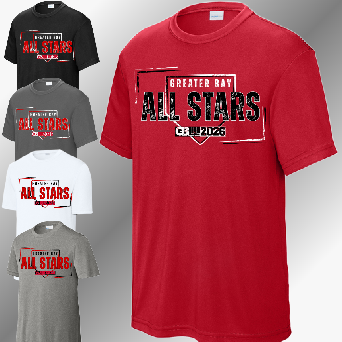 GBLL 2026 Allstars Grunge Logo - Performance Tee (Youth & Adult)