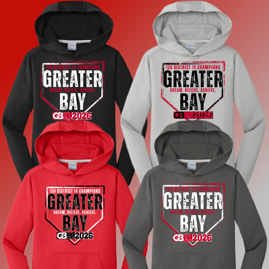 GBLL 2026 10U/12U District Champs - Performance Hoodie (Youth & Adult)