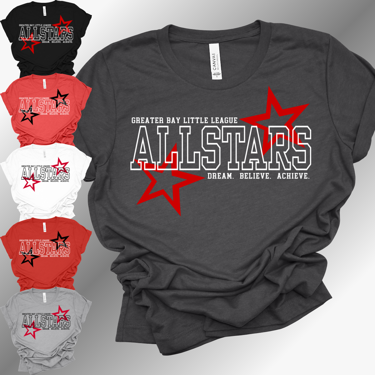 GBLL 2026 Allstars Stars - Bella Canvas Tee (Toddler, Youth & Adult)