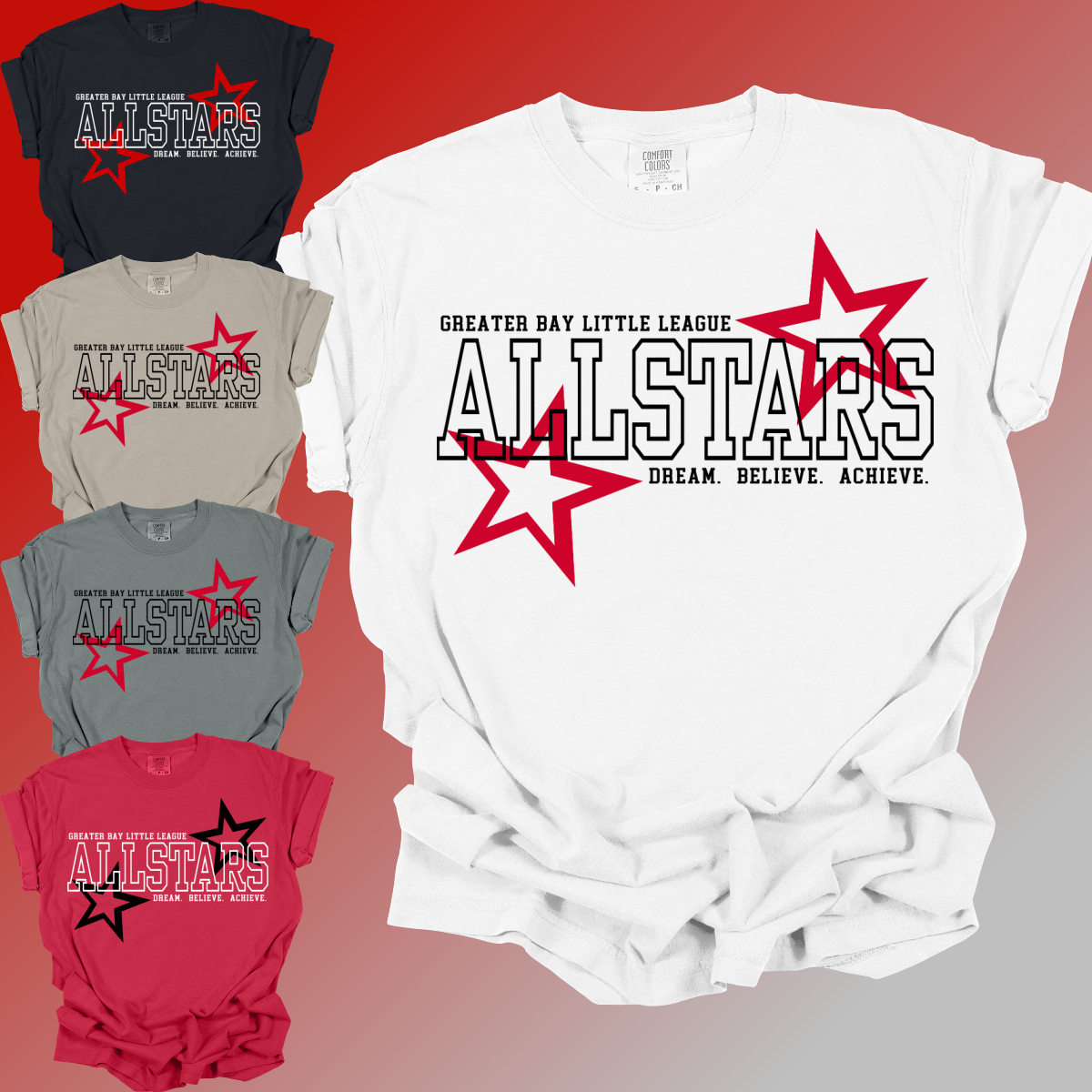 GBLL 2026 Allstars Stars - Comfort Colors Tee (Adult)