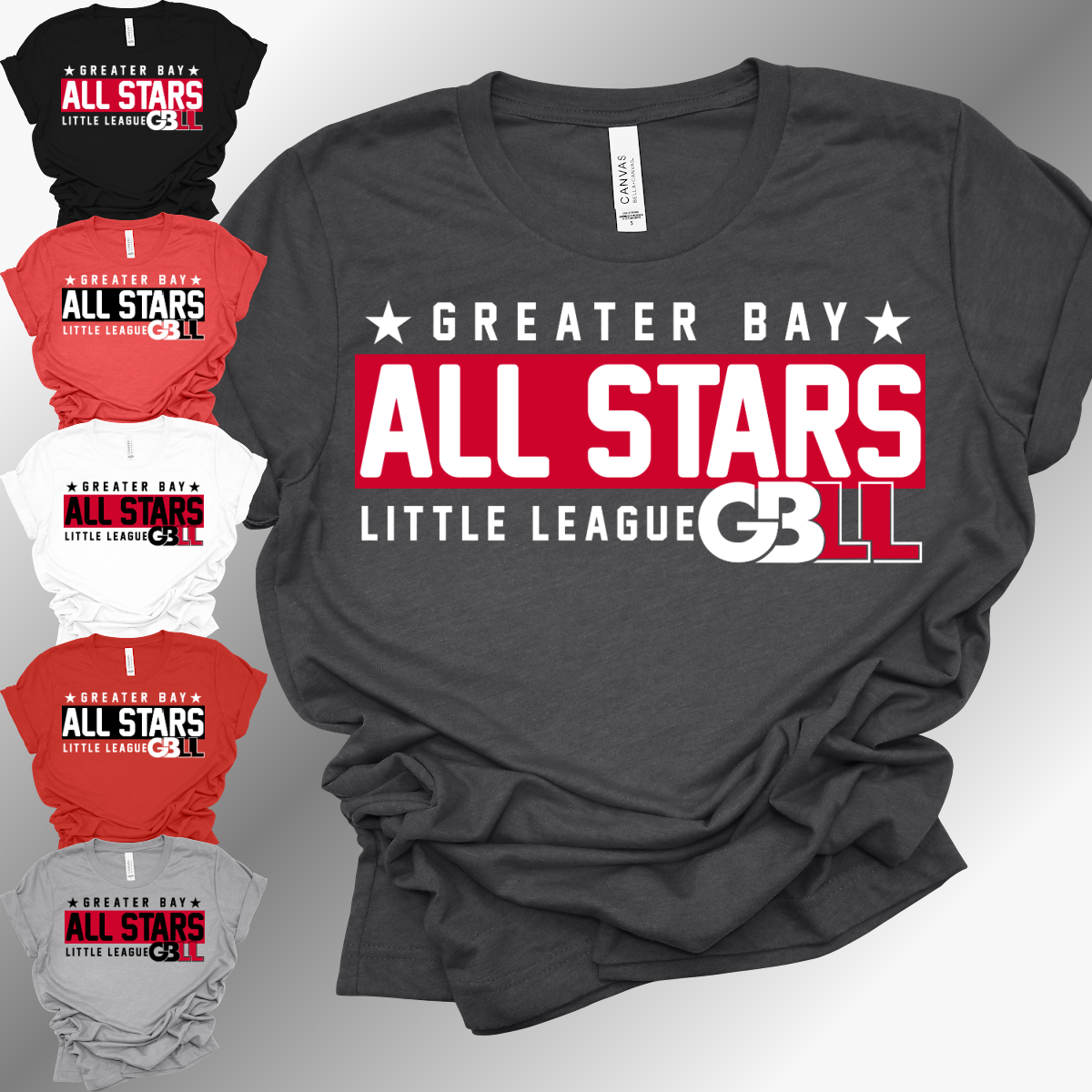 GBLL 2026 Allstars Block Design - Bella Canvas Tee (Toddler, Youth & Adult)