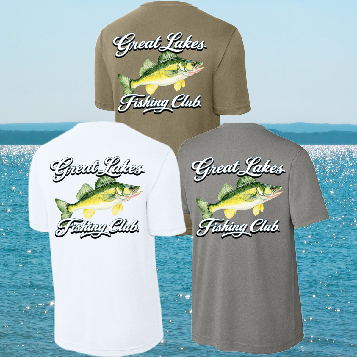 Great Lakes Boys - Great Lakes Fishing Club Walleye Performance Tee (Youth & Adult)