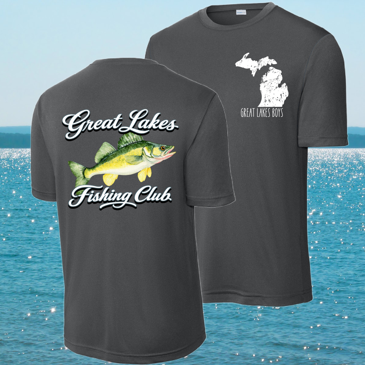 Great Lakes Boys - Great Lakes Fishing Club Walleye Performance Tee (Youth & Adult)