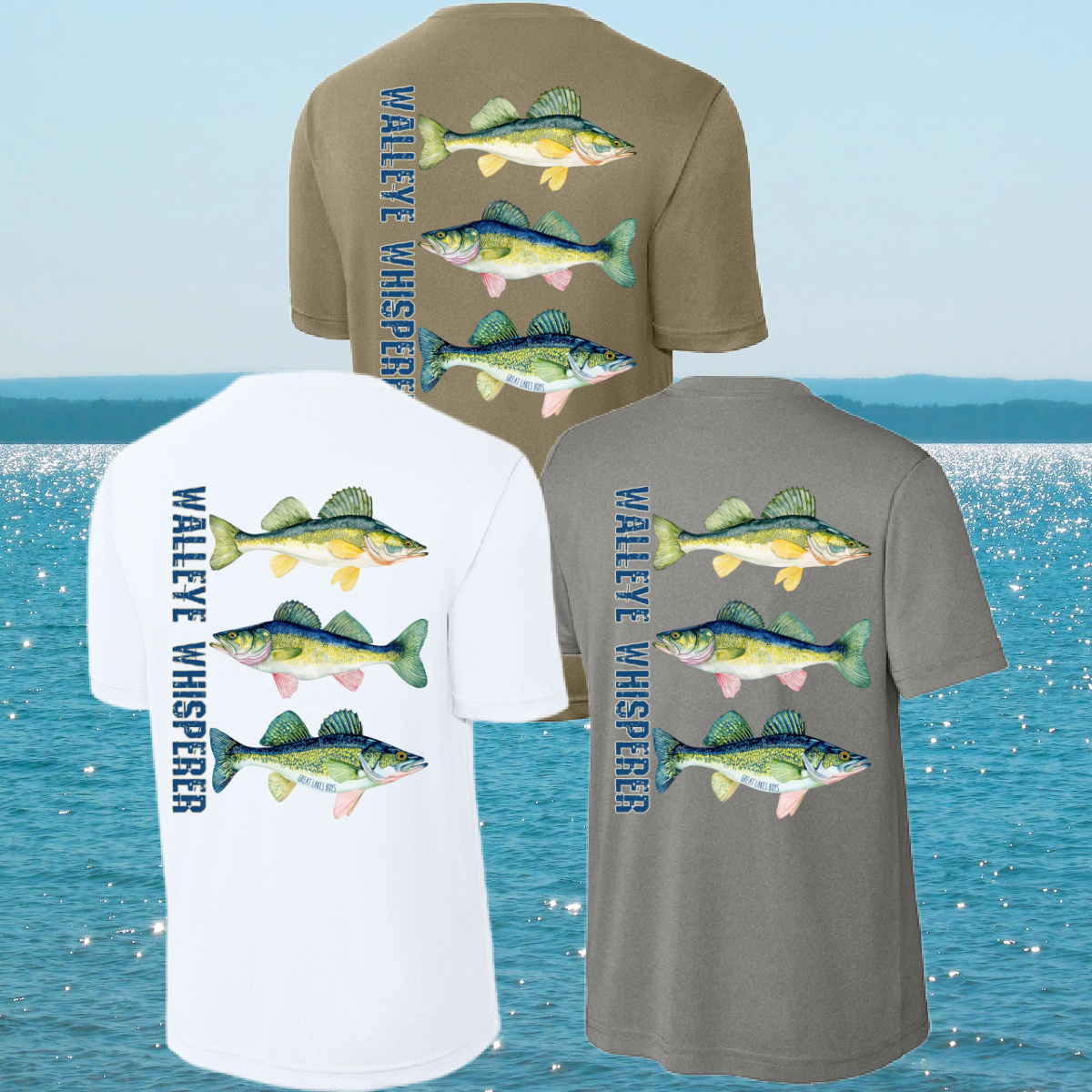 Great Lakes Boys - Walleye Whisperer Performance Tee (Youth & Adult)