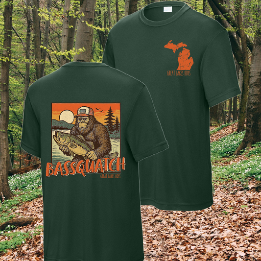 Great Lakes Boys - Bassquatch Performance Tee (Youth & Adult)