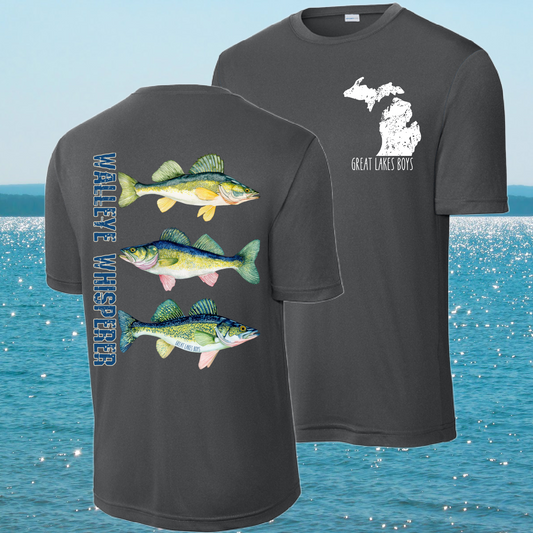 Great Lakes Boys - Walleye Whisperer Performance Tee (Youth & Adult)