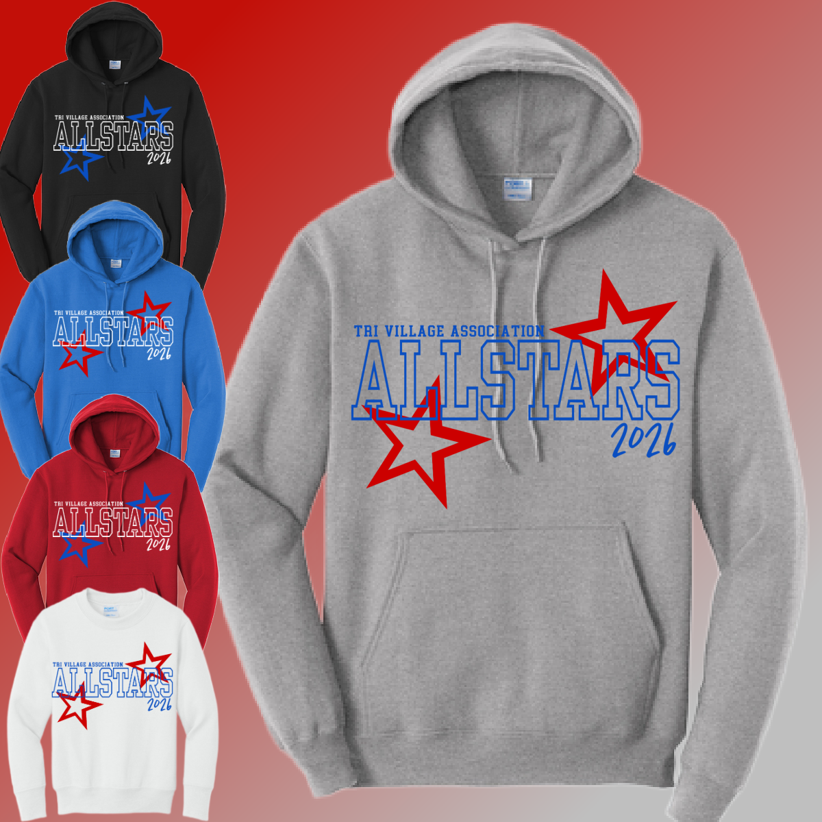 TVA 2026 Allstars Stars - Basic Sweatshirt (Youth & Adult)