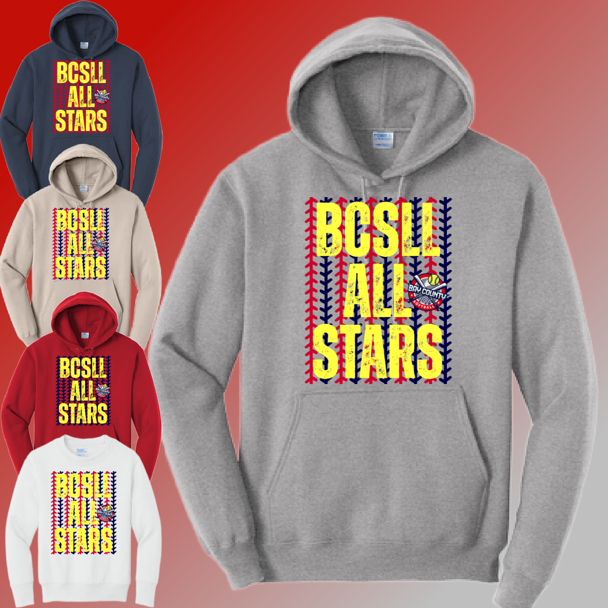BCSLL 2026 All Stars Stitches  - Basic Sweatshirt (Youth & Adult)