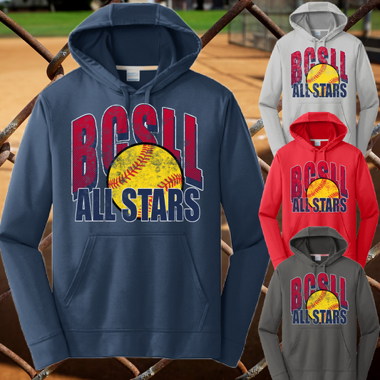 BCSLL 2026 All Stars Grunge - Performance Hoodie (Youth & Adult)