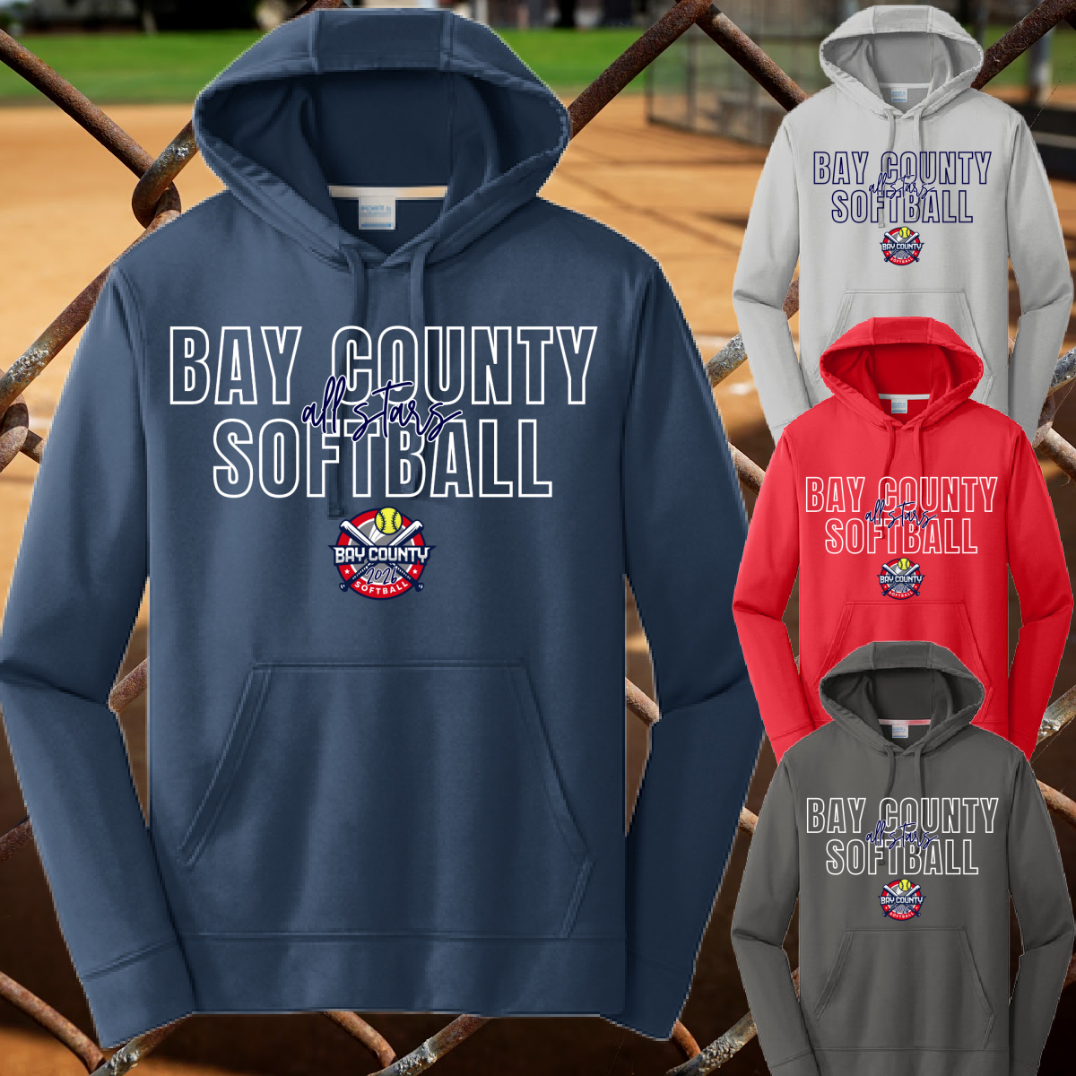 BCSLL 2026 All Stars Outline - Performance Hoodie (Youth & Adult)