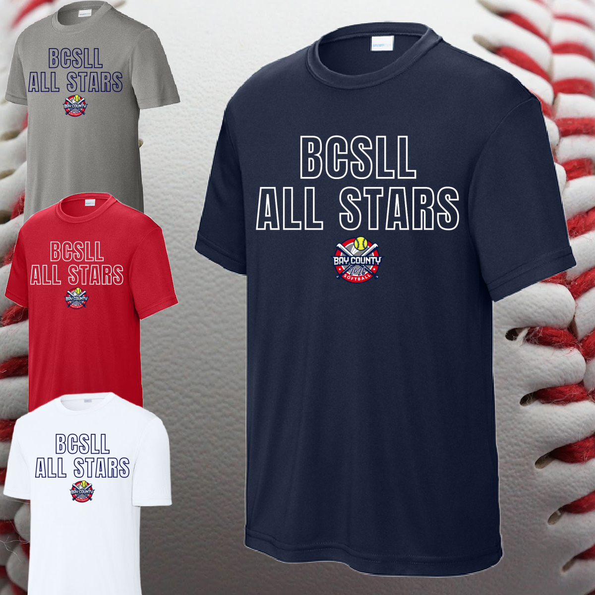 BCSLL 2026 All Stars Outline - Performance Tee (Youth & Adult)