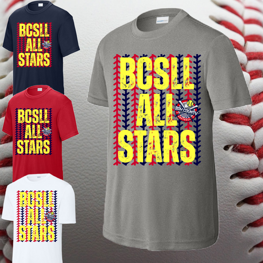 BCSLL 2026 All Stars Stitches - Performance Tee (Youth & Adult)