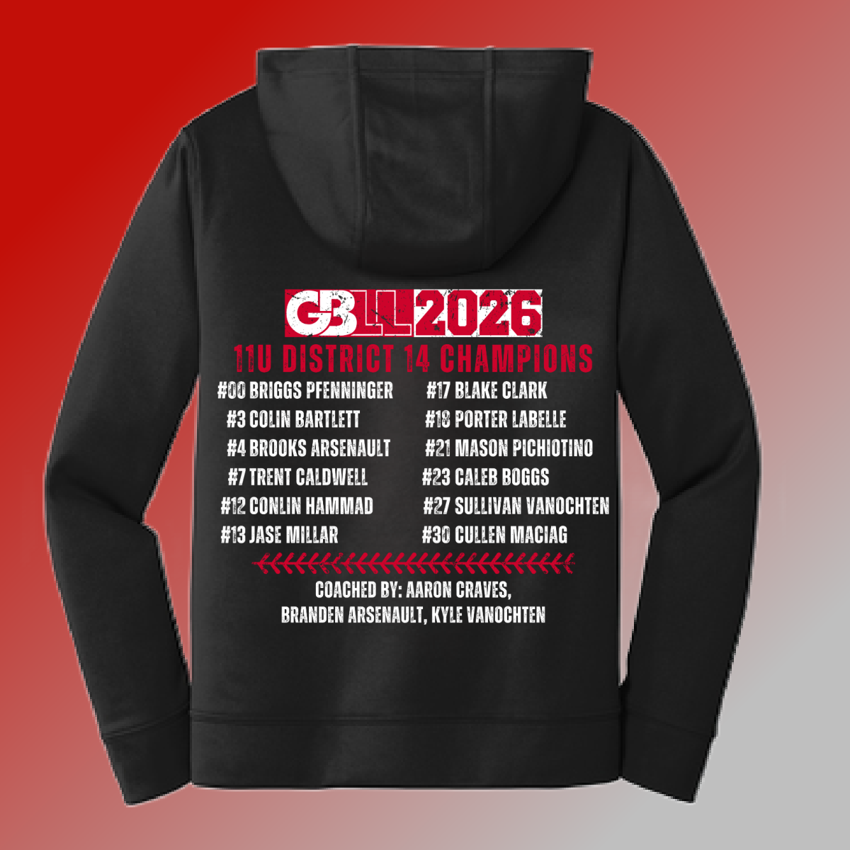 GBLL 2026 11u Alpena Bound - Performance Hoodie (Youth & Adult)