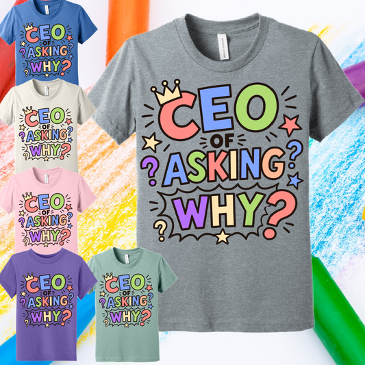 CEO Of Asking Why? -  Bella Tee (Toddler & Youth)