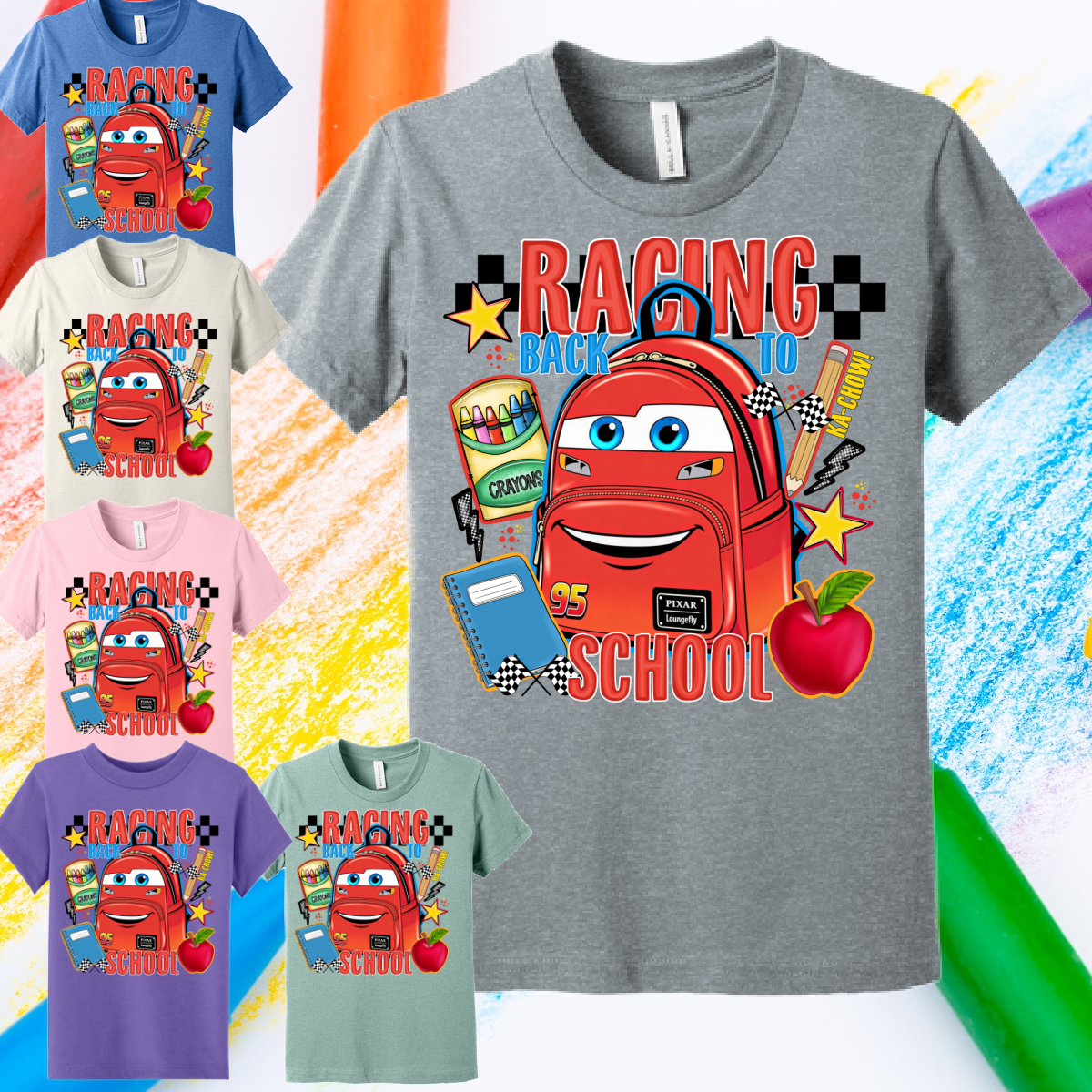 Racing Back To School -  Bella Tee (Toddler & Youth)