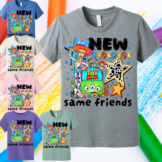 New Backpack Same Friends -  Bella Tee (Toddler & Youth)