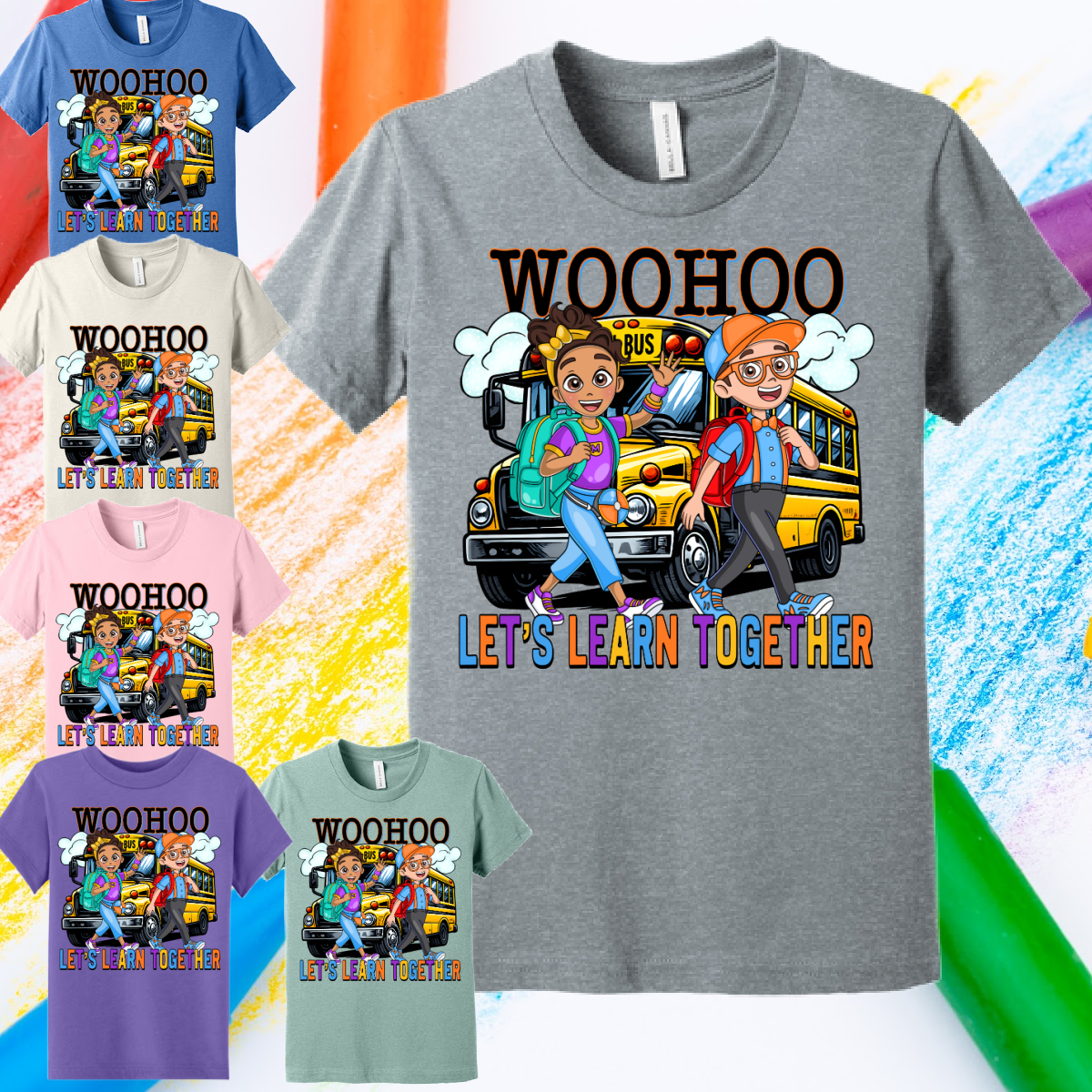 WooHoo Let's Learn Together -  Bella Tee (Toddler & Youth)