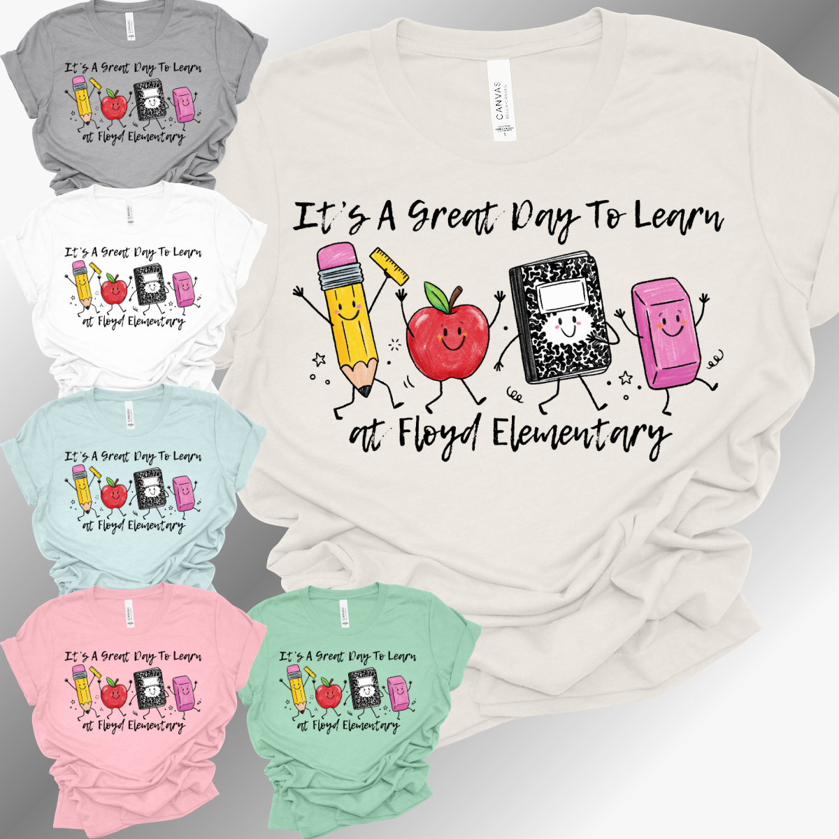 It's A Great Day To Learn Doodle - Bella Tee (Adult)