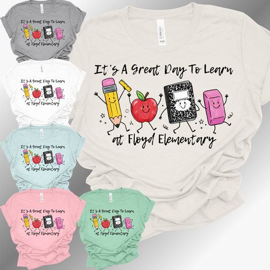 It's A Great Day To Learn Doodle - Bella Tee (Adult)