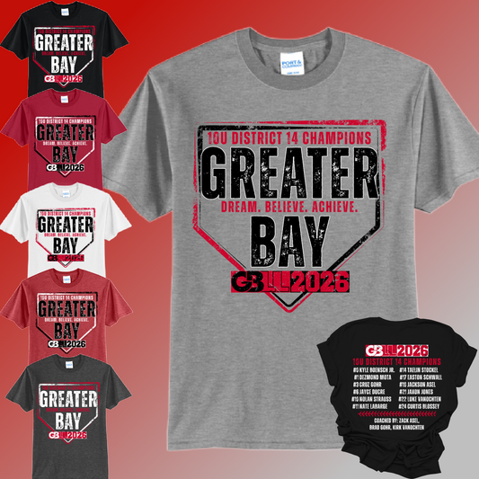 GBLL 2026 10U/12U District Champs - Basic Tee (Toddler, Youth & Adult)