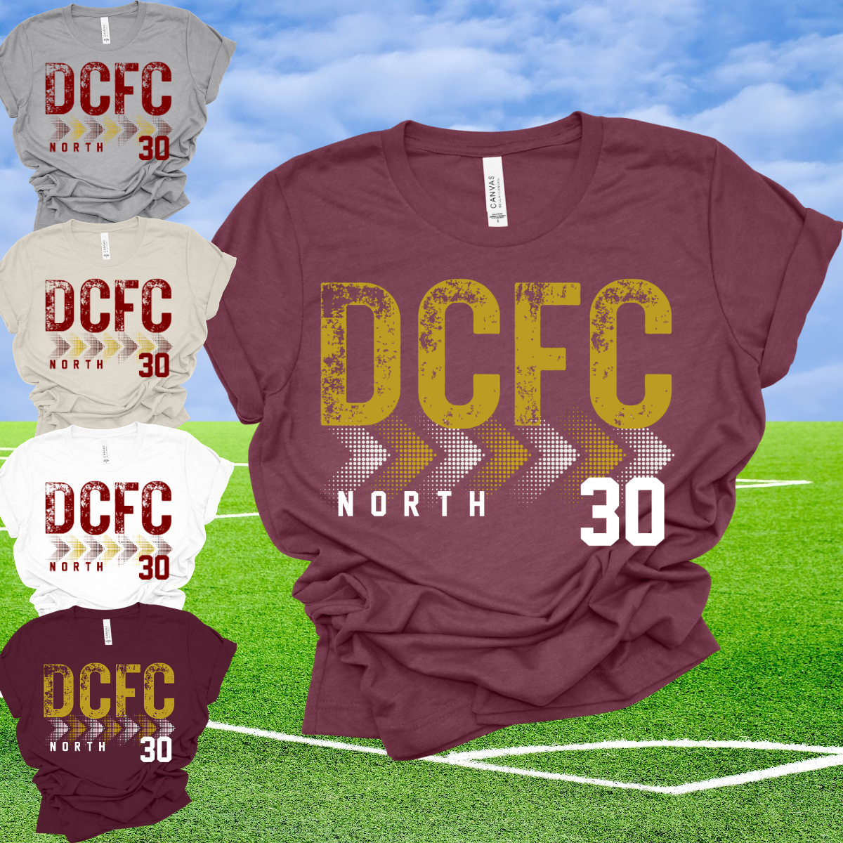 DCFC North Soccer - Bella Canvas Tee (Toddler, Youth, Adult)