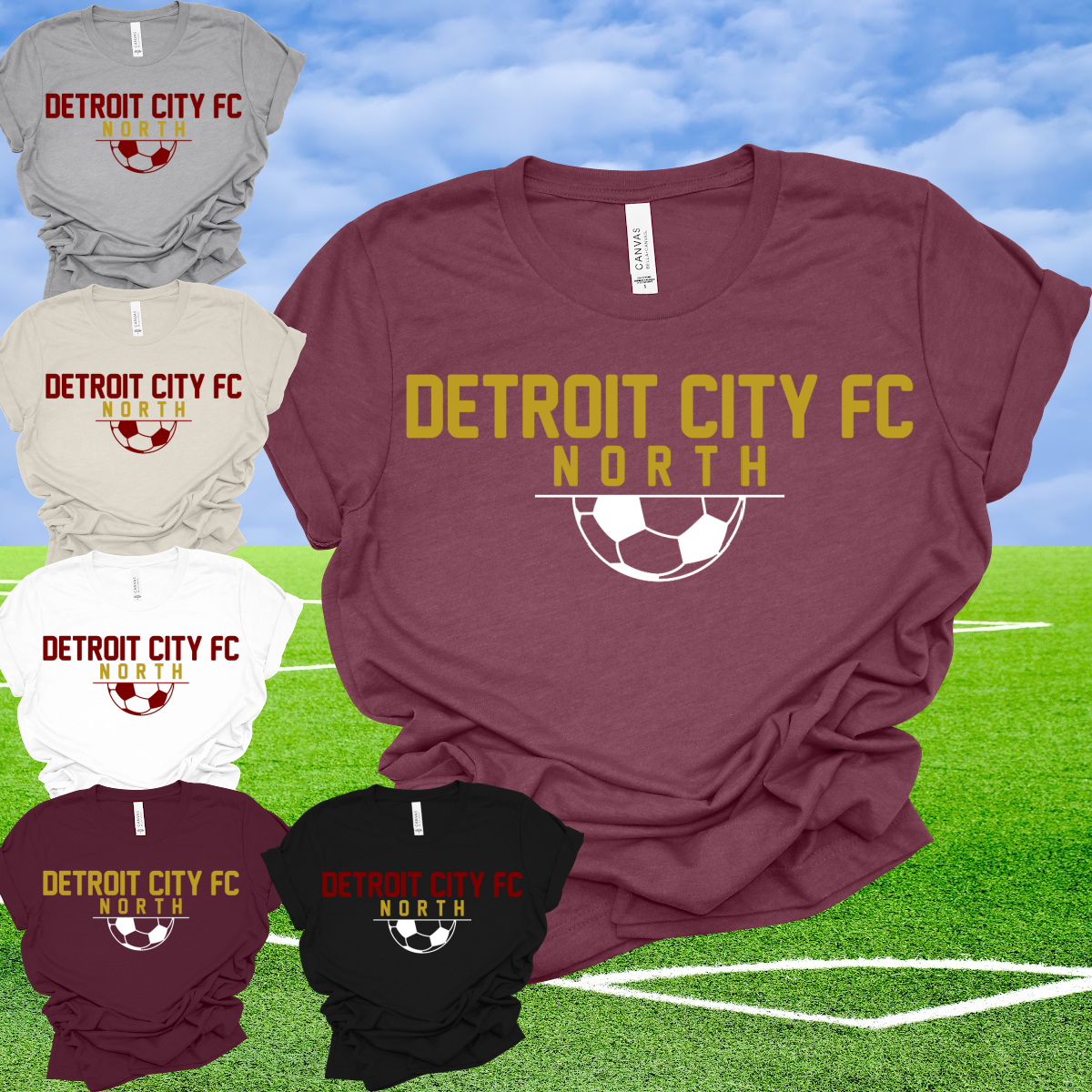 DCFC North Soccer - Bella Canvas Tee (Toddler, Youth, Adult)