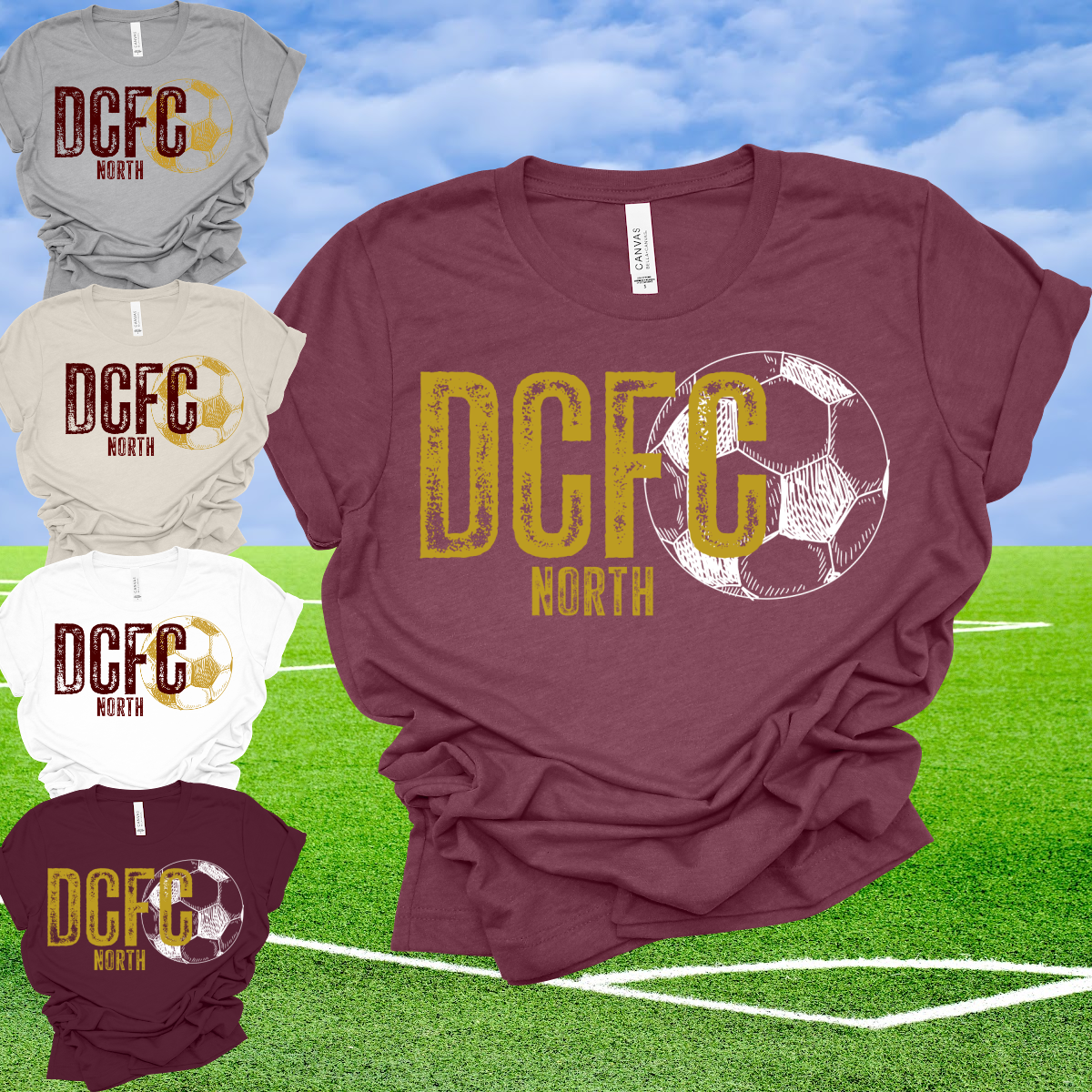 DCFC North Soccer - Bella Canvas Tee (Toddler, Youth, Adult)