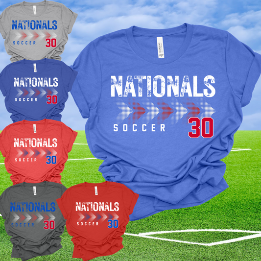 Nationals Soccer - Bella Canvas Tee (Toddler, Youth, Adult)