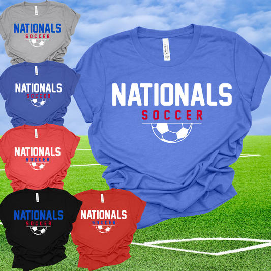 Nationals Soccer - Bella Canvas Tee (Toddler, Youth, Adult)