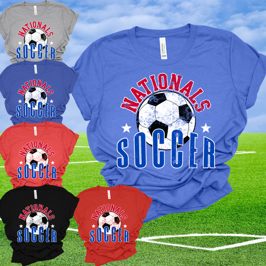 Nationals Soccer - Bella Canvas Tee (Toddler, Youth, Adult)