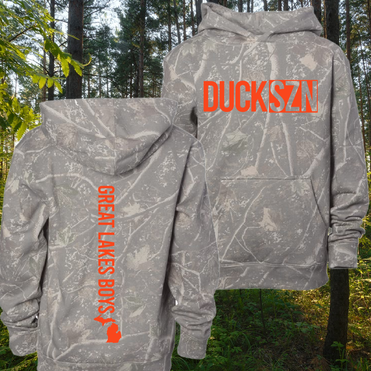 Great Lakes Boys - Duck SZN Deadwood Camouflage Hoodie (Youth & Adult)