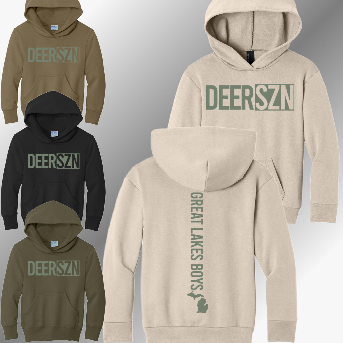 Great Lakes Boys - Deer SZN Hooded Sweatshirt (Youth & Adult)