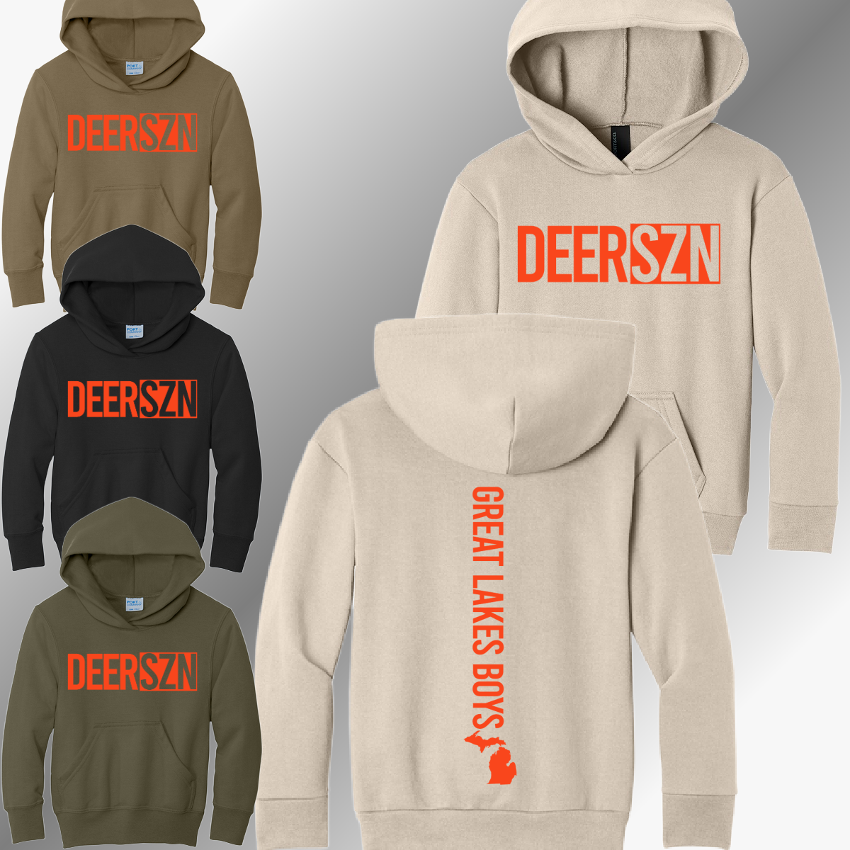 Great Lakes Boys - Deer SZN Hooded Sweatshirt (Youth & Adult)