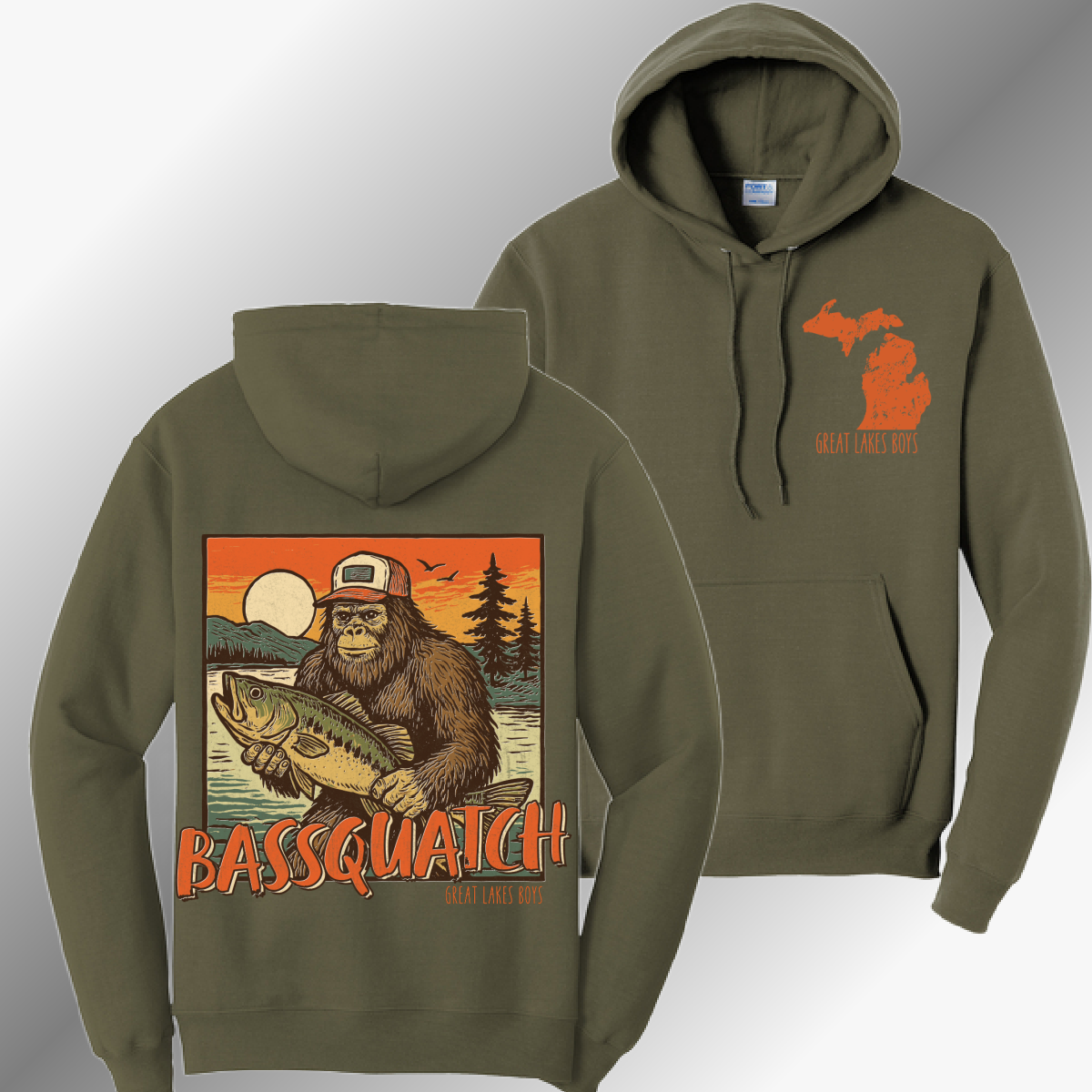 Great Lakes Boys - Bassquatch Hooded Sweatshirt (Youth & Adult)