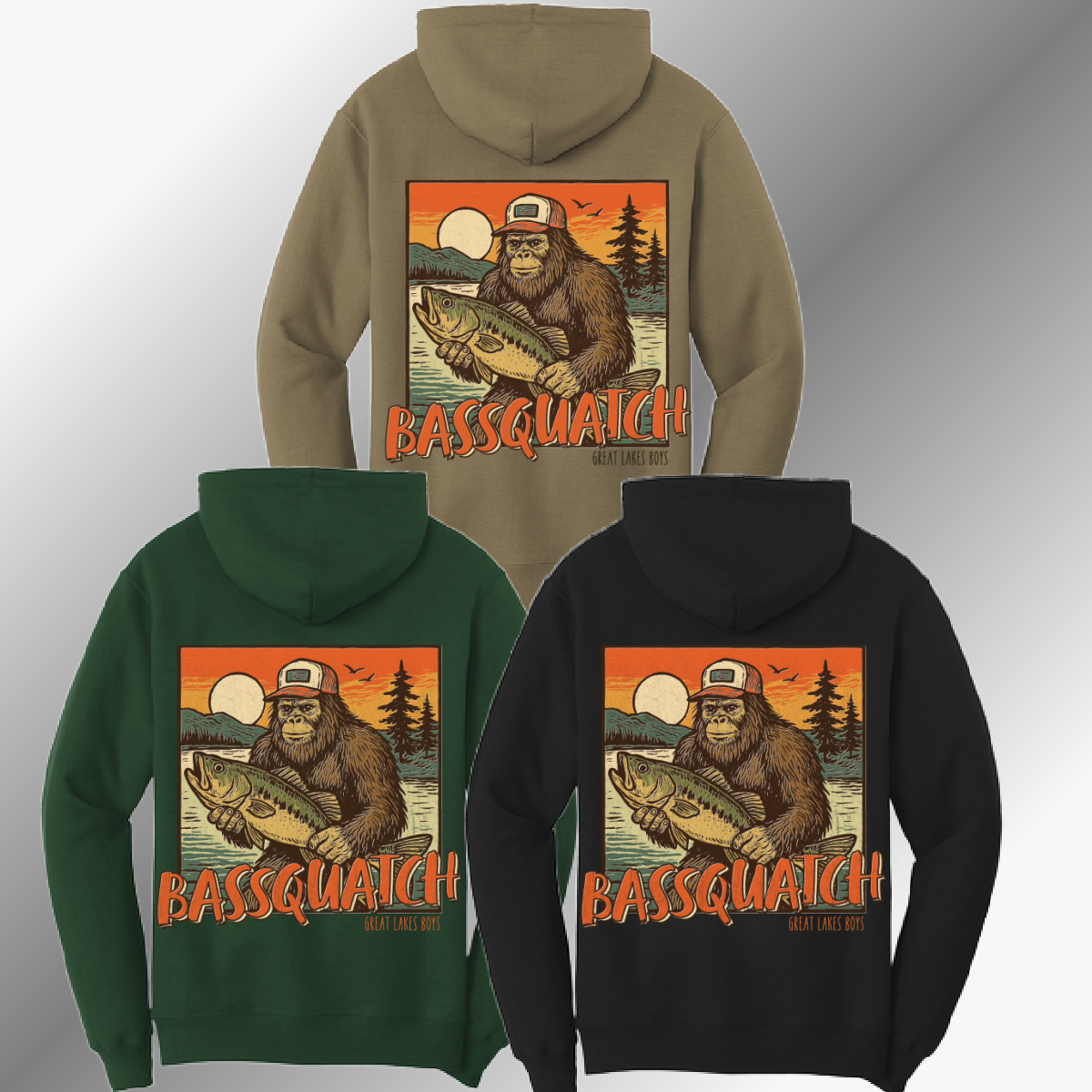 Great Lakes Boys - Bassquatch Hooded Sweatshirt (Youth & Adult)