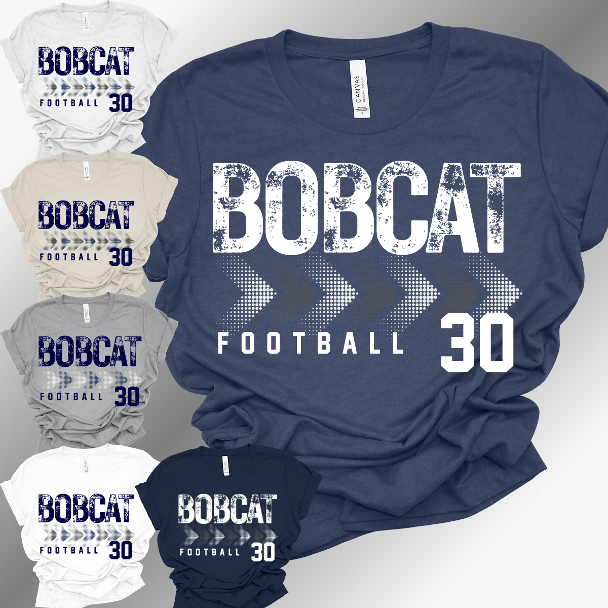 Bobcat Football - Bella Canvas Tee (Toddler, Youth, Adult)