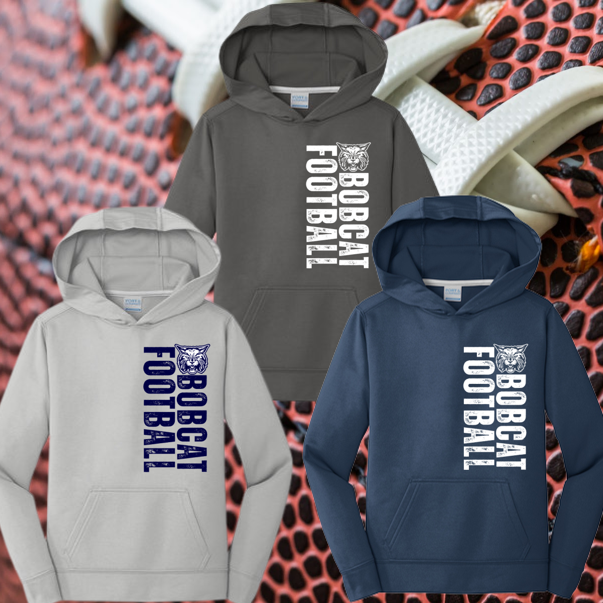 Bobcat Football - Performance Hoodie (Youth & Adult)