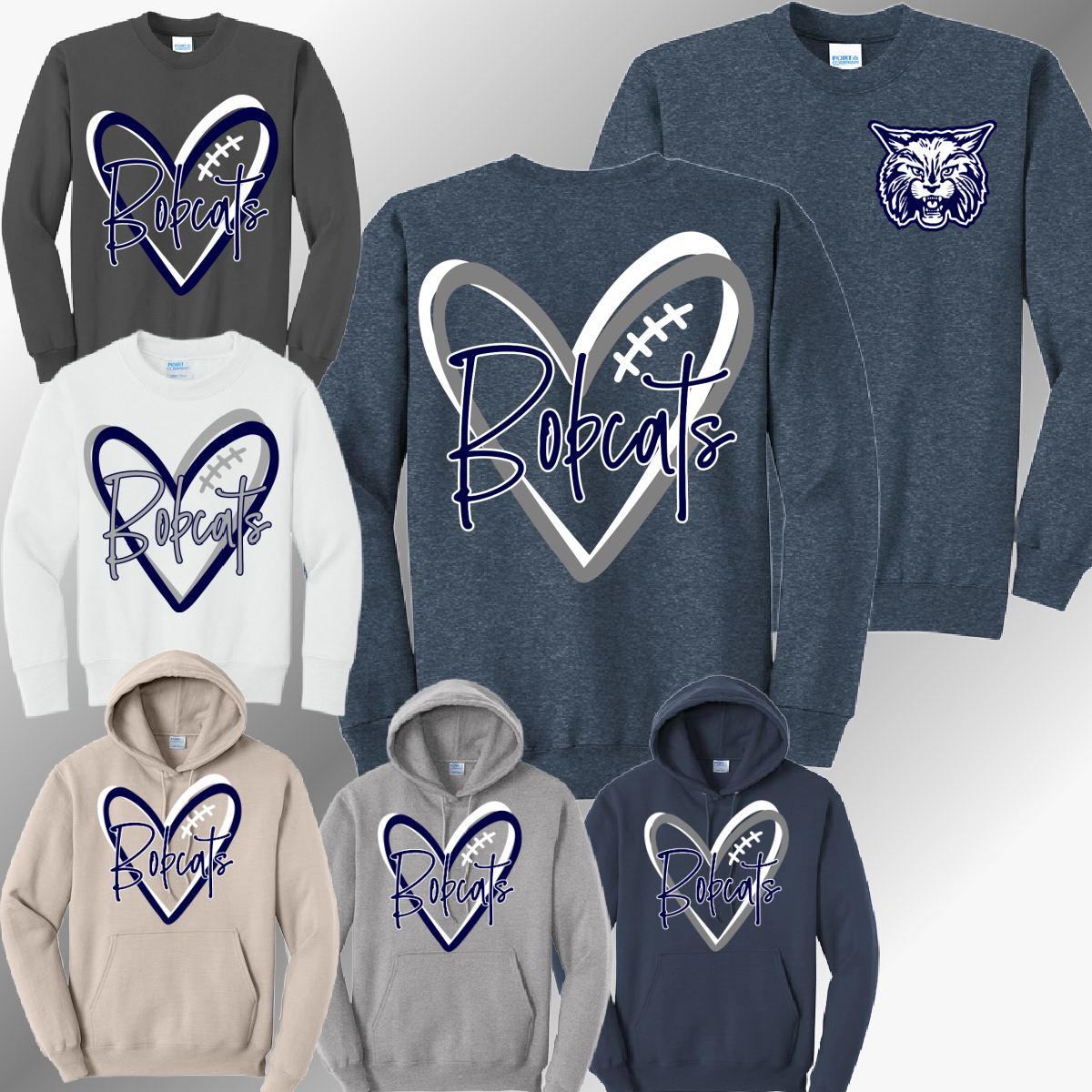Bobcat Football - Basic Sweatshirt (Youth & Adult)