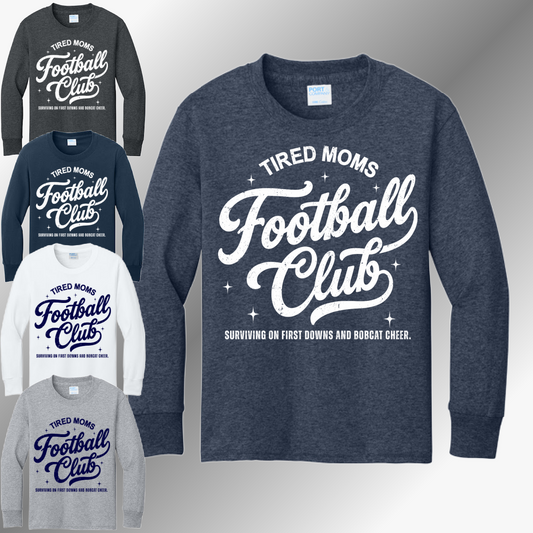 Bobcat Football - Basic LONG SLEEVE Tee (Adult)