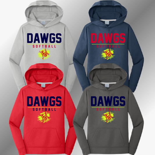 Saginaw Bay Riverdawgs SOFTBALL - Dri Fit Hoodie (Youth & Adult)